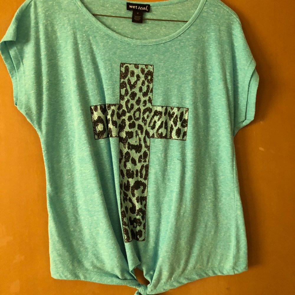 Rue 21 Cross animal print shirt!
